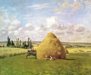El pajar, Pontoise, 1873 de Camille Jacob Pissarro